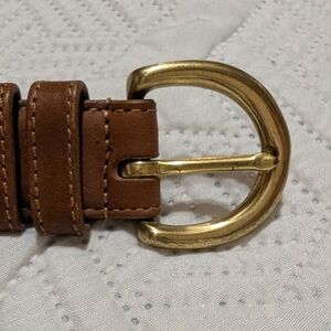 Coach Brown Leather Belt Size Small